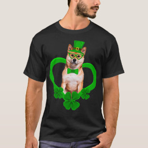 Phantastisch Shiba Inu Saint Patrick's Day Hunde V T-Shirt