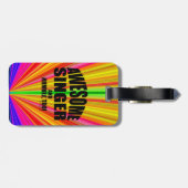 Phantastisch Singer Luggage Tag Gepäckanhänger (Rückseite horizontal)