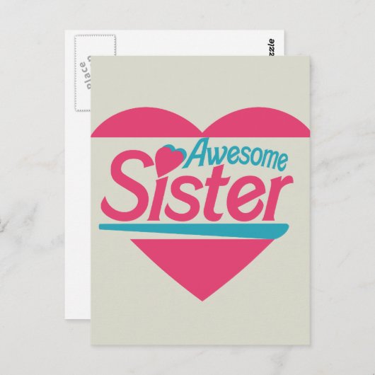 Phantastisch Sister Postkarte (Vorne/Hinten)