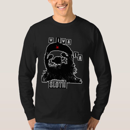 Phantastisch Sloth Che Guevara Nickerchen Sloth T-Shirt (Vorderseite)