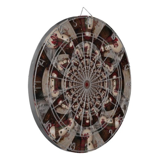 Phantastisch Snowman Dartscheibe (Vorderseite Links)