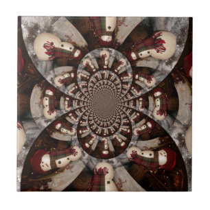 Phantastisch Snowman Fliese