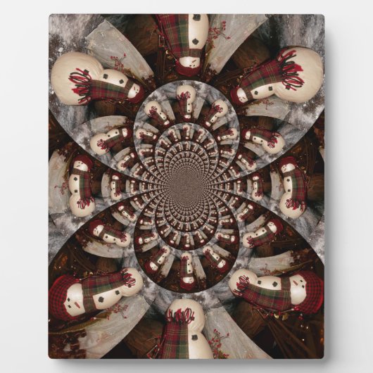 Phantastisch Snowman Fotoplatte (Vorderseite)