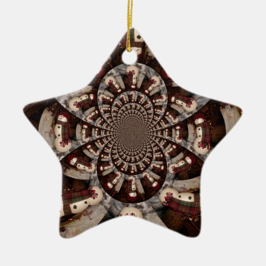 Phantastisch Snowman Keramikornament (Vorne)