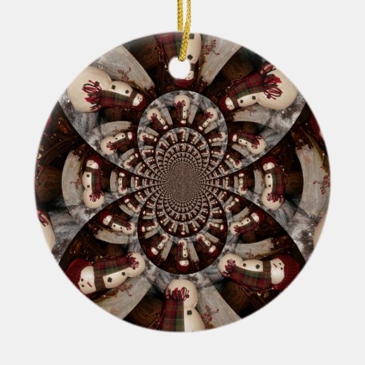 Phantastisch Snowman Keramikornament (Vorne)