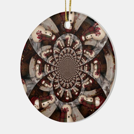 Phantastisch Snowman Keramikornament (Links)