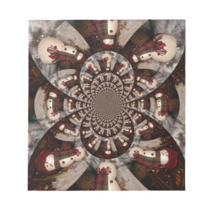 Phantastisch Snowman Notizblock