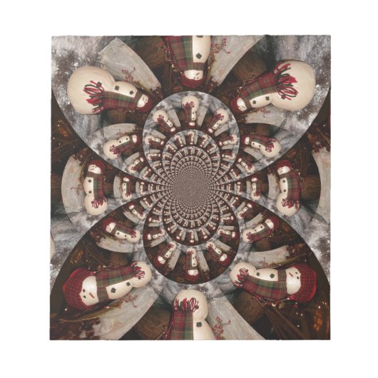 Phantastisch Snowman Notizblock (Vorderseite)