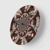 Phantastisch Snowman Runde Wanduhr (Winkel)