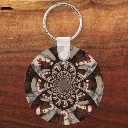 Phantastisch Snowman Schlüsselanhänger (Vorderseite)