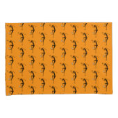 Phantastisch Soccer Silhouette Orange Kissenbezug (Vorderseite-Rechts)