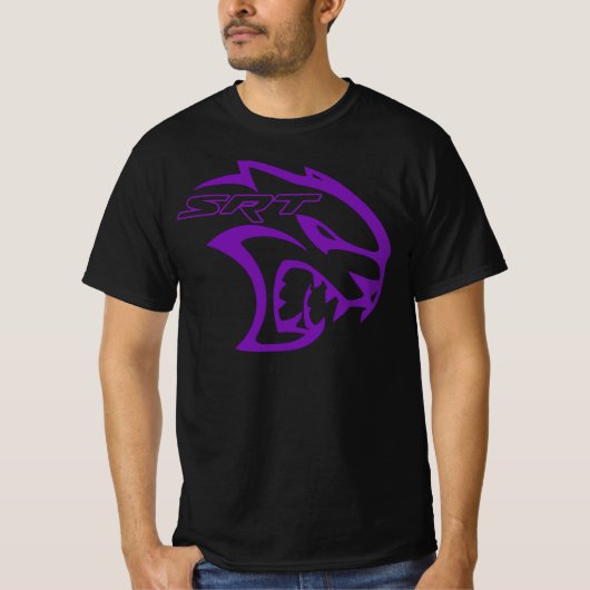 Phantastisch Srt Hell Cat Dodge Plum Crazy T-Shirt (Vorderseite)