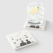 Phantastisch Steinuntersetzer (Seitenansicht)