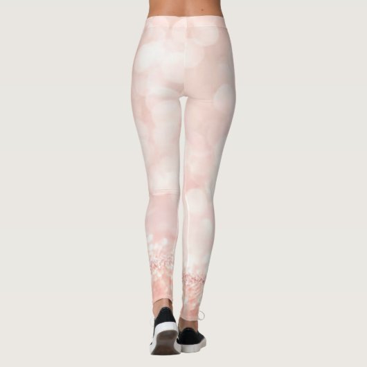 Phantastisch, süß rosa Funkelnd Leggings (Rückseite)