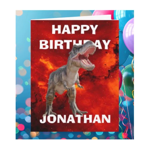 Phantastisch T REX Dinosaurier Geburtstagskarte Karte