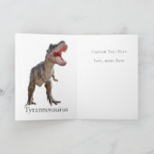Phantastisch T REX Dinosaurier Geburtstagskarte Karte (Innenseite)