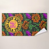 Phantastisch Tante Dein Name Floral Monogramm Bota Badehandtuch (Badehandtuch)