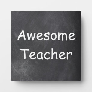 Phantastisch Teacher Chalkboard Design Geschenk Id Fotoplatte