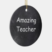 Phantastisch Teacher Chalkboard Design Geschenk Id Keramik Ornament (Rechts)