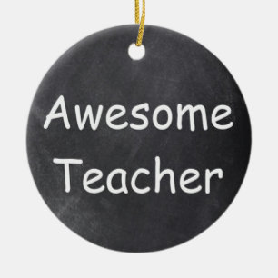 Phantastisch Teacher Chalkboard Design Geschenk Id Keramik Ornament