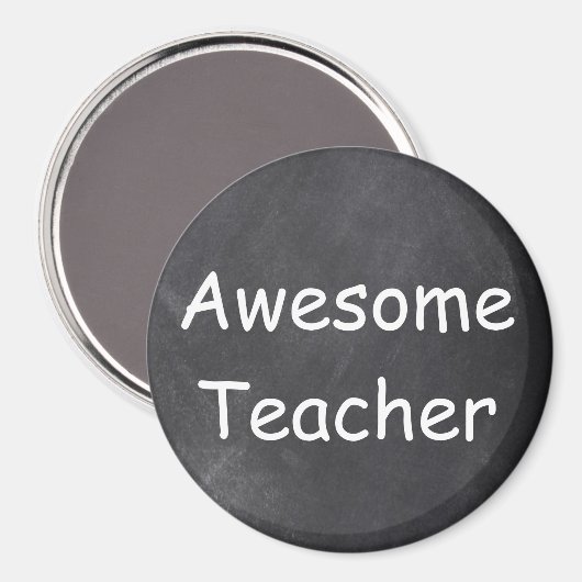 Phantastisch Teacher Chalkboard Design Geschenk Id Magnet (Vorderseite/Rückseite)