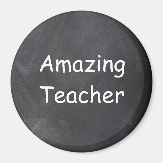 Phantastisch Teacher Chalkboard Design Geschenk Id Magnet (Vorne)