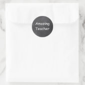 Phantastisch Teacher Chalkboard Design Geschenk Id Runder Aufkleber (Tasche)