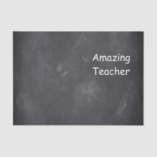 Phantastisch Teacher Chalkboard Design Geschenk Id Seidenpapier (Vorderseite)