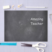 Phantastisch Teacher Chalkboard Design Geschenk Id Seidenpapier (Handwerk)
