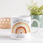 Phantastisch Teacher Fuel Doodle Rainbow Personali Kaffeetasse