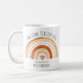 Phantastisch Teacher Fuel Doodle Rainbow Personali Kaffeetasse (Links)