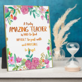 Phantastisch Teacher Wertschätzung Geschenk-Zeiche Fotoplatte (Seite)