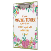 Phantastisch Teacher Wertschätzung Geschenk-Zeiche Klemmbrett (Links)