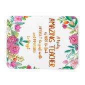 Phantastisch Teacher Wertschätzung Geschenk-Zeiche Magnet (Horizontal)
