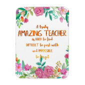 Phantastisch Teacher Wertschätzung Geschenk-Zeiche Magnet (Vertikal)