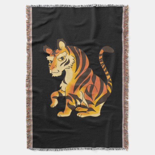 Phantastisch Tiger Throw Blanket Decke (Vorderseite Vertikal)