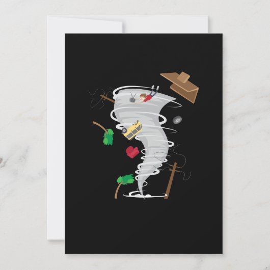 Phantastisch Tornado und Sturmjagd Einladung (Vorderseite)