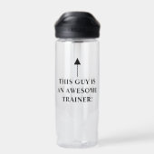 Phantastisch Trainer Funny Workout Trinkflasche (Rückseite)