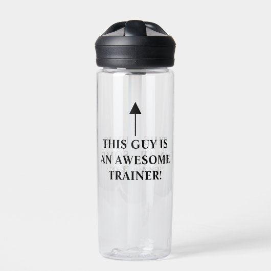 Phantastisch Trainer Funny Workout Trinkflasche (Vorderseite)