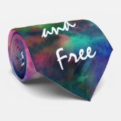 Phantastisch trendige Stammes-gefärbte Krawatte ju (Gerollt)