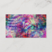 Phantastisch trendige Stammes-gefärbte Krawatte ju Visitenkarte (Rückseite)