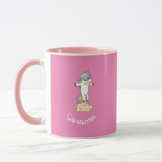Phantastisch Trendy Unicorn Party Rosa Tasse (Links)