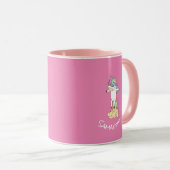 Phantastisch Trendy Unicorn Party Rosa Tasse (VorderseiteRechts)
