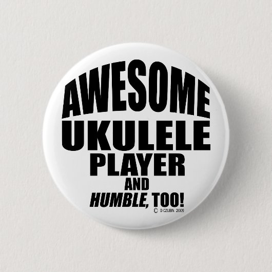 Phantastisch Ukulele Player Button (Vorderseite)