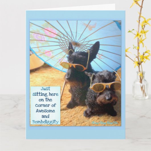 Phantastisch und Bombdiggity Karte (Gelbe Blume)