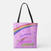 PHANTASTISCH und ich kenne es mit Rainbow auf VIOL Tasche (Rückseite)