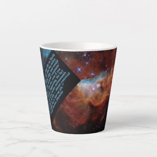 Phantastisch Universum Scientist-Quotum Latte-Tass Milchtasse (Vorderseite)