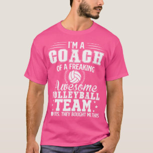 Phantastisch Volleyball-Mannschaftstrainer Volleyb T-Shirt