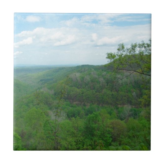 Phantastisch West Virginia Mountain View Fliese (Vorderseite)