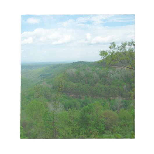 Phantastisch West Virginia Mountain View Notizblock (Vorderseite)